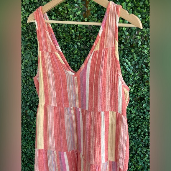 Marine Layer Pink Striped Corinne Maxi | Sz Large - Picture 11 of 17